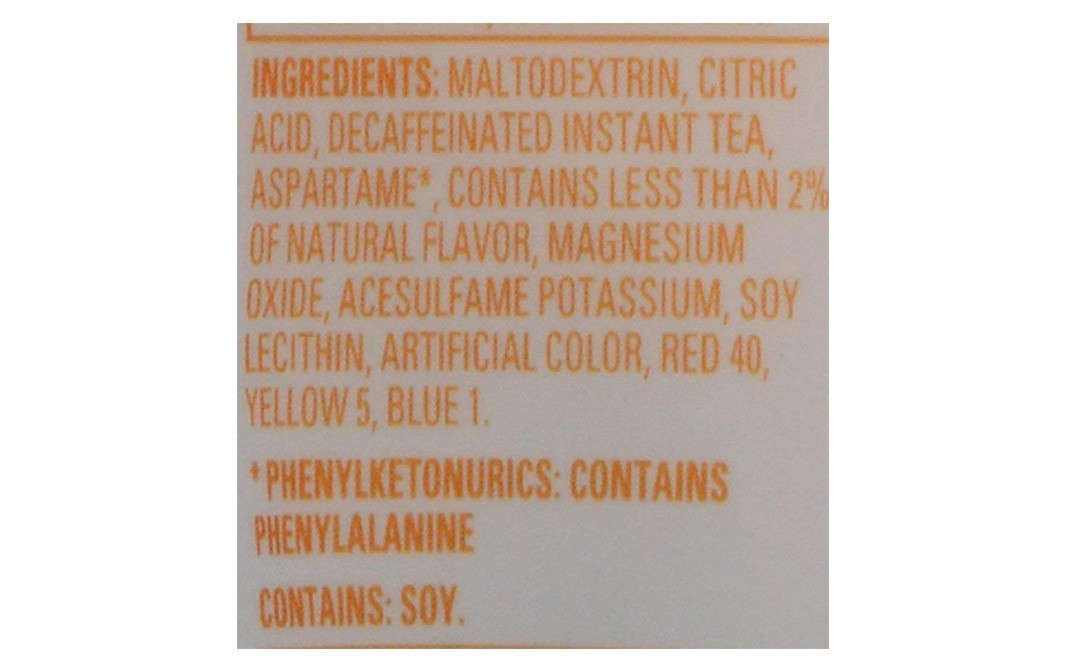 Crystal Light Decaf Lemon Iced Tea Natural Flavor (Made With Black Tea)   Plastic Container  28 grams
